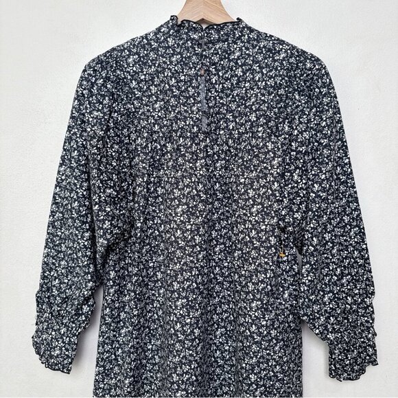Zara Womens Small Mini Poplin Ditsy Floral Dress - Picture 13 of 15